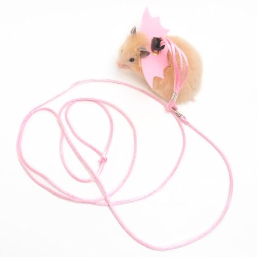 Image of Small Animal Harness and Leash Set for Hamsters, Lizards, and Bearded Dragons - Secure, Adjustable, and Comfortable Walking Accessory (Blue)