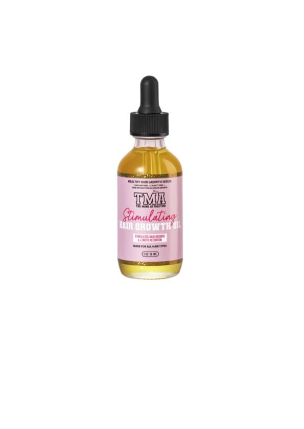 The Mane Attraction Hair Oil for All Hair Types, Infused with Rosemary Oil, Castor Oil & Black Seed Oil - Stimulating Hair Growth, Seals in Moisture, Soothes Irritated Scalp. Mini, 2oz