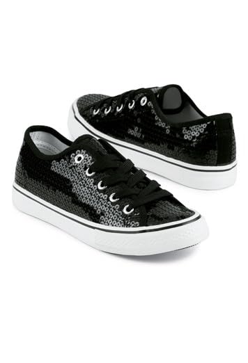 Balera Sequin High and Low Top Sneakers for Girls & Women Perfect for Dance