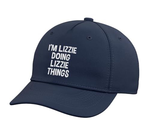I'm Lizzie Doing Lizzie Things Funny Saying Adjustable Printed Baseball Hat, Navy Blue