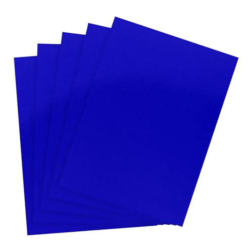 PATIKIL 24 Fogli Cartoncino Metallico Specchio Blu 250gsm 12x8.5 Pollici – Perfetto Per Scrapbook, Inviti E Fai Da Te