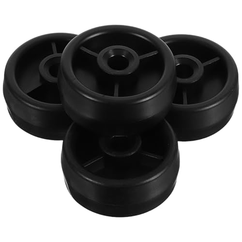 COOPHYA Accesorios para Equipos de Fitness Rodillos de Plástico 4 Piezas para Cintas de Correr y Bicicletas Estáticas Compatibles Máquinas Multifunción