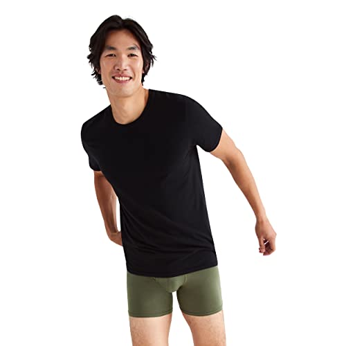 Hanes Originals Crew T Pack, Stretch Cotton Men, Moisture-Wicking Tee Shirts, 3-Pack2