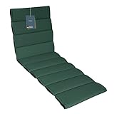 LILENO HOME Sonnenliege Auflage als [1er Set - Rollliege] in Petrol - Gartenliegen Auflage perfekt für Strandliege - Polster Auflage für Gartenliege (200x60x4,5cm)