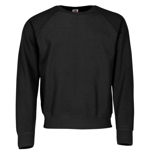 Fruit of the Loom - Sweatshirt 'Raglan Sweat' L,Black