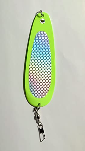 Kokanee Salmon Trolling Dodger: uv “Green Surfer