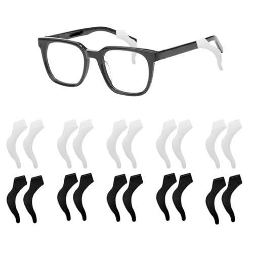 Zucosue 20 Pairs Eye Glasses Ear Gripper, Anti-Slip