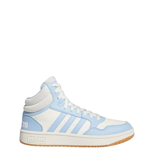 adidas Hoops 3.0 Mid Classic Shoes, Zapatos Mujer, Cloud White/Cloud White, 38 2/3 EU
