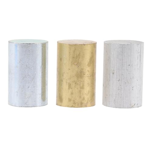 MUELODSIC Juego de Cilindros de Cobre Hierro y Aluminio 32x20 Mm Kit de Cilindros de Metal para Experimentos de Densidad y Gravedad para Aula y Laboratorio