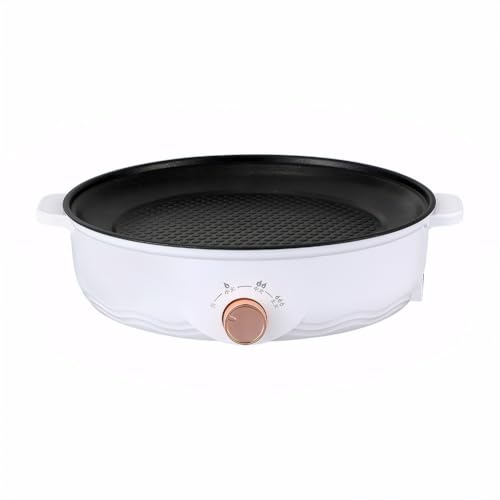 Kexpery - Sartén eléctrica antiadherente de 3 velocidades para barbacoa, casa multifuncional para tortilla de pescado y sopa