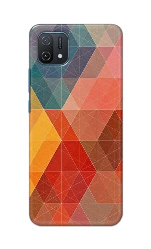 Image of Printed Hard Back Cover Case for Oppo A16e Back Cover (Crumpled Design) -1111