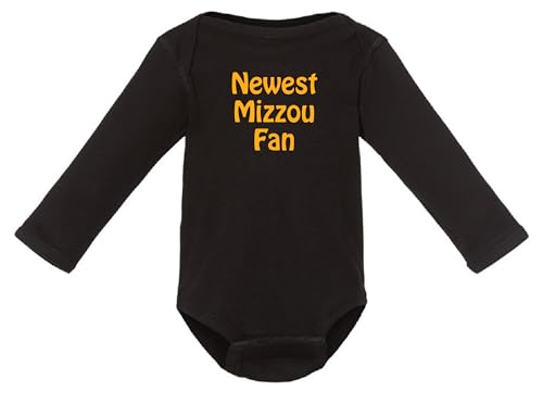 Campus Originals New Mizzou Fan Cute Baby Boy Bodysuit Outfit - Black