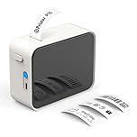 Pristar Étiqueteuse Bluetooth, P15 Mini Imprimante Etiquette Autocollante, APP Connexion, Compatible avec iOS et Android pour Maison, Bure au, école (Beige)