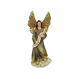 Medida: 14 cm Figura Ángel anunciador de Nacimiento para belén navideño, Belén Tradicional, Ángel del Belén para decoración navideña (ÁNGEL ANUNCIADOR)