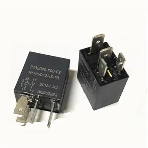 Relais HFV6 012HS-TR 12V DC12V 30A commutateur électrique automobile 4 broches en lot de 5