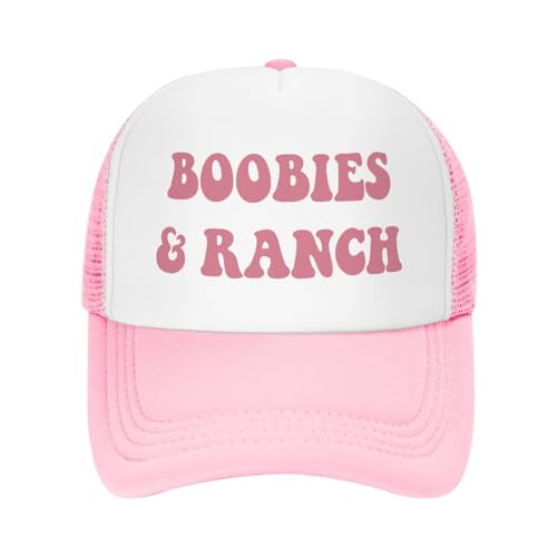 Image of You Find It Offensive? I Find It Funny Trucker Hats for Women Pink Men Funny Slogan Pink Hats for Men