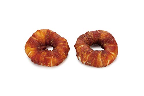 Beeztees K&Bz Snack Hundering roh mit Ente, 2 Stück, 100 g