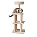 Amazon Basics Cat Tree Tower - Multi-Level Climbing Activity Center for Indoor Cats & Kittens with Scratching Posts, Platform, Jute Rope, Large (45.9'H), Beige