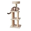 Amazon Basics Cat Tree Tower – Multi-Level Climbing Activity Center for Indoor Cats & Kittens with Scratching Posts, Platform, Jute Rope, Large (45.9″H), Beige