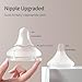 Pigeon Glass Nursing Baby Bottle Wide Neck (Pack of 4), Streamlined Body, Natural Feel, Easy to Clean, Heat-Resistant, 5.4Oz and 8.1 Oz (2S 2L)
