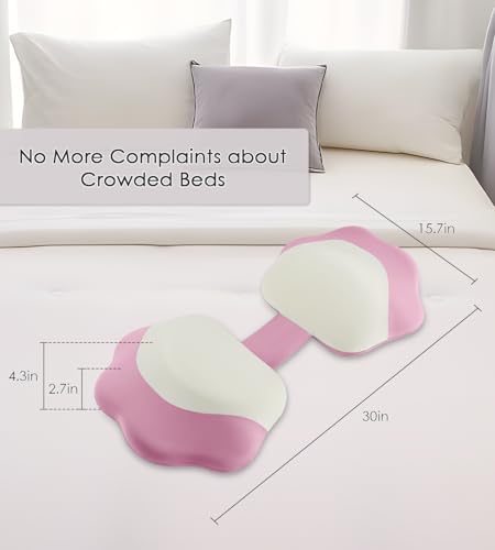 Image of Memory Foam Maternity Pillow for Sleeping, Pregnancy Pillows Support for Back Belly HIPS, Adjustable Travel Wedge Pillow for Pregnant Women, Side Spleeping Pregnant Pillows with Pillowcase