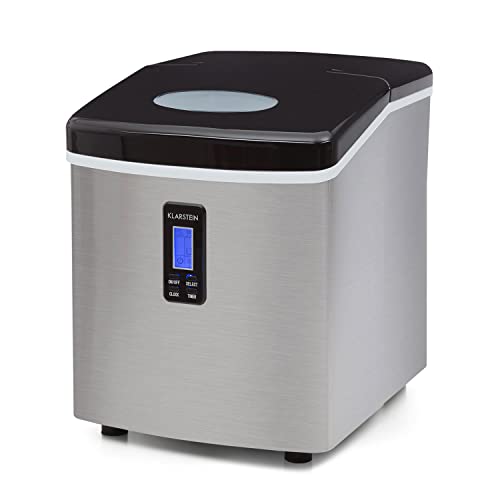 Klarstein Eiswürfelmaschine Klein, 3,3 Liter Eiswürfelbereiter, Eiswürfelmaschine für 15 kg Eiswürfel in 2 Größen, Schnelle Mini-Eiswürfelmaschine, Eiswürfelbereiter mit LED-Anzeige – Bild 7