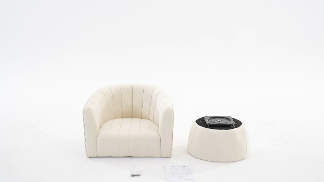 Sillón Giratorio Redondo Pequeño Confortable Violeta miniatura 7