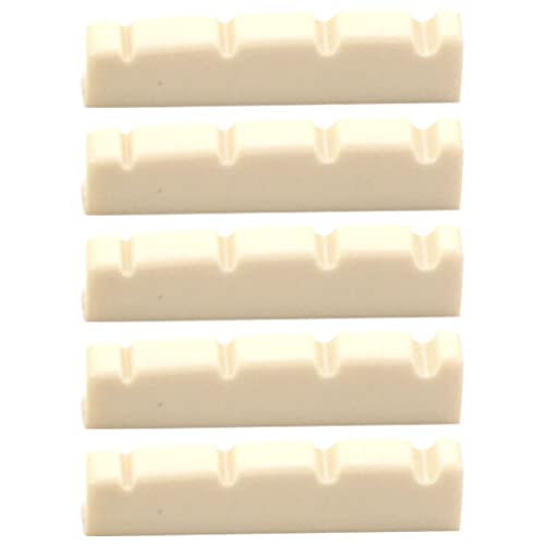 Vaguelly Bass 5Pcs Plastic Slotted Guitar Nuts Electric Guitar Nut Guitar Instrument Accessories Precision Instruments #TOP28