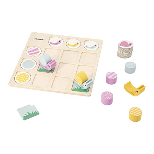 Janod - Pédagogie Range - Double-Entry Board - 18 FSC Wood Accessories + 57 Cards - Children’s Educational Toy - 4 Years +, J05086 - Image 3