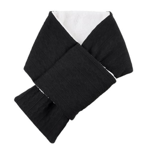 OMUKY Unisex Winter Knit Warm Scarves Thick Fleece Scarf Cold Weather Soft Neck Warmer for Women Men2