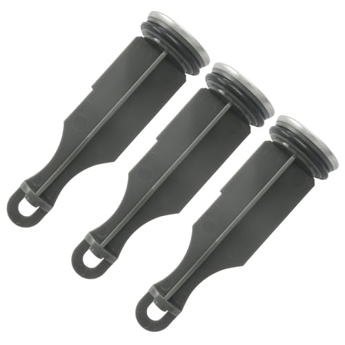 Murtenze 3 Pack Bathroom Sink Drain Pop-Up Stoppers Chrome Replacement Plunger, 4-7/8\" Tall Cap Dia Mounting Hole Gasket Seal, Compatible with 88994 Moen Drain Components - Thumbnail 2
