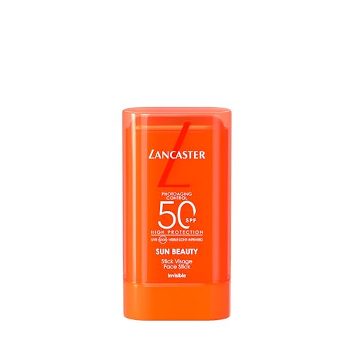 Lancaster Sun Beauty Face Stick SPF50, Translucent Formula, With Easy Hands Free Smooth Application, For All Skin Types, 19g