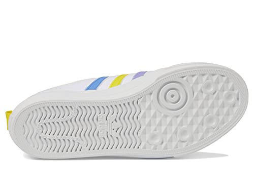 adidas Originals Girl's Nizza (Little Kid) White/Yellow/Off-White 11.5 Little Kid M3