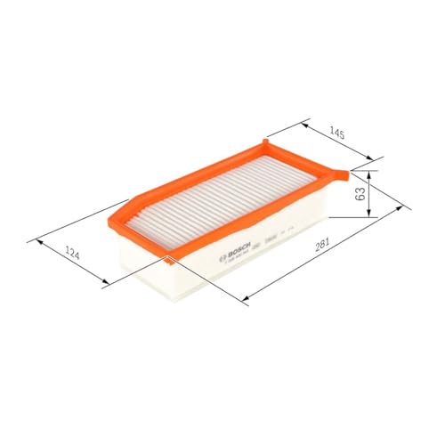 Bosch Filtro Aria Per Auto S0343 - Trattiene Le Particelle Solide All'esterno Della Presa D'aria - Resistente All'umidità Ed Altamente Resistente Alla Trazione - 7