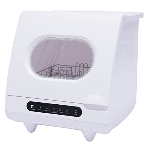 QUEWATSA Countertop Dishwasher,Portable Air-dry Dishwasher 360° Dual Spray with 7L Built-in Water Tank Deep Air Drying Cleaning Machine for Small Homes, Apartments, Dormitories, Boats, Campers