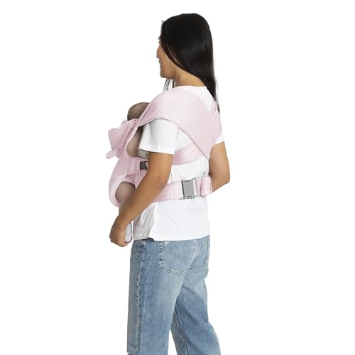 babyGap by Delta Children Legacy 3-in-1 Baby Carrier – Newborn to Toddler (Holds 7.5 to 25 lbs.), Face-in and Face-Out Baby Carrier Wrap with Lumbar Support, Ergonomic, Blush by Delta Children - Image 4