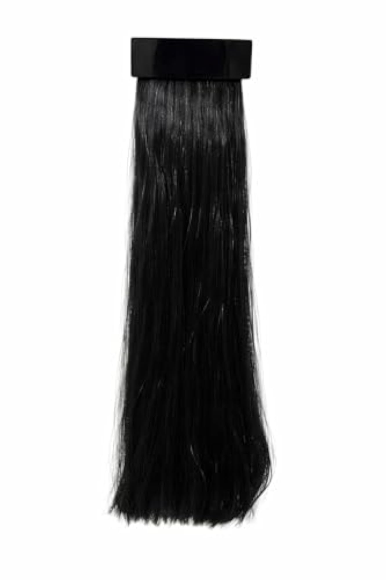 Medium Layer Black Synthetic Hair Wig for Women
