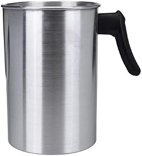 Yarlung 4 Pounds Candle Making Pouring Pot, Aluminum Construction Candle Making Pitcher Dripless Pouring Spout Wax Melting Pot with Heat-Resisting Handle
