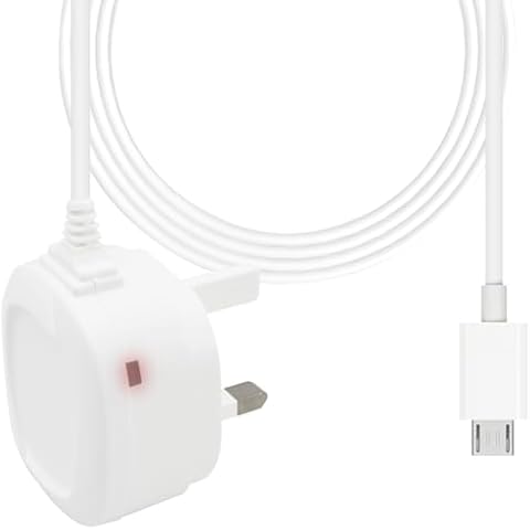 IWIO 3 Pin UK Micro USB Charger with LED Cover