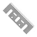 Resharpenable Electric Planer Replacement Blades 3-1/4 Inch 82mm for Hand Held Power Planer Knives Universal Fit Woodworking Tool