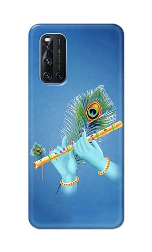 Image of PRINTFIDAA Printed Hard Back Cover Case for Vivo V19 Back Cover (Flute in Krishna Hands) -112