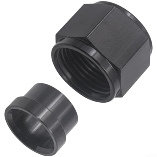 Kit di montaggio dado e manicotto in alluminio serie AN AN4 AN6 AN8 AN10 AN12 per veicoli con connessioni flare a 37 gradi a tenuta stagna (MG25-AN12-3/4)