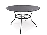 Covermates Round Table Top Cover - Water-Resistant Polyester, Adjustable Buckle Straps, Middle Buckle Strap, Patio Table Covers-Charcoal