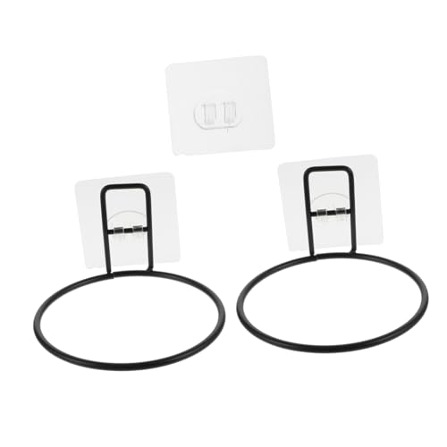 KOCKSHION 2個 ペット用壁掛け食盆固定架 独自設計で転倒防止 犬猫用フードボウルラック 掃除簡単で衛生的 正しい食事姿勢促進 壁付けで省ス