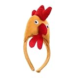 Foto-requisite: mit seinem hahn-design im cartoon-stil wird das stirnband für mädchen sie sicher hervorheben und ihren charme und ihren sinn für mode unterstreichen. cosplay-stirnband