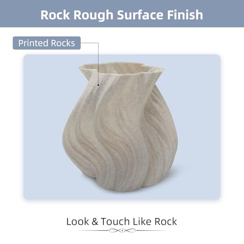 Geeetech Marble PLA Filament, 1.75mm 3D Printer Filament 1kg(2.2lbs), Dimensional Accuracy +/- 0.02 mm, Marble White-Brown Stone Color, Fit Most FDM Printer — view 5