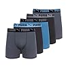 PUMA Paquete de 5 calzoncillos tipo bóxer Performance para hombre