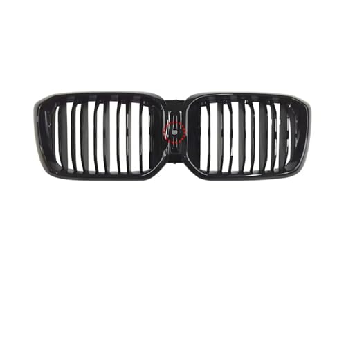 フロントマスク グリッドバンパー キドニーグリル インレットフード メッシュグリル ボディキット フェイスリフト チューニングアクセサリー X3 X4 G01 G02 2022-2024 対応(2 Line Black-Hole)