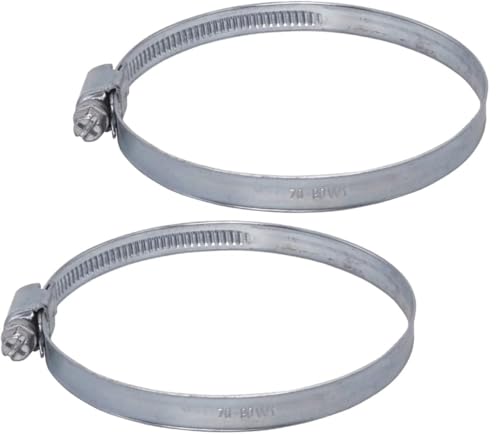 (Pack of 2) Adjustable Hose Clamps 2.75