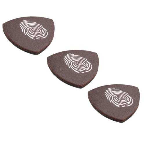 Médiators en cuir guitare anti-glisse pour ukulélé pour un contrôle parfait du strumming